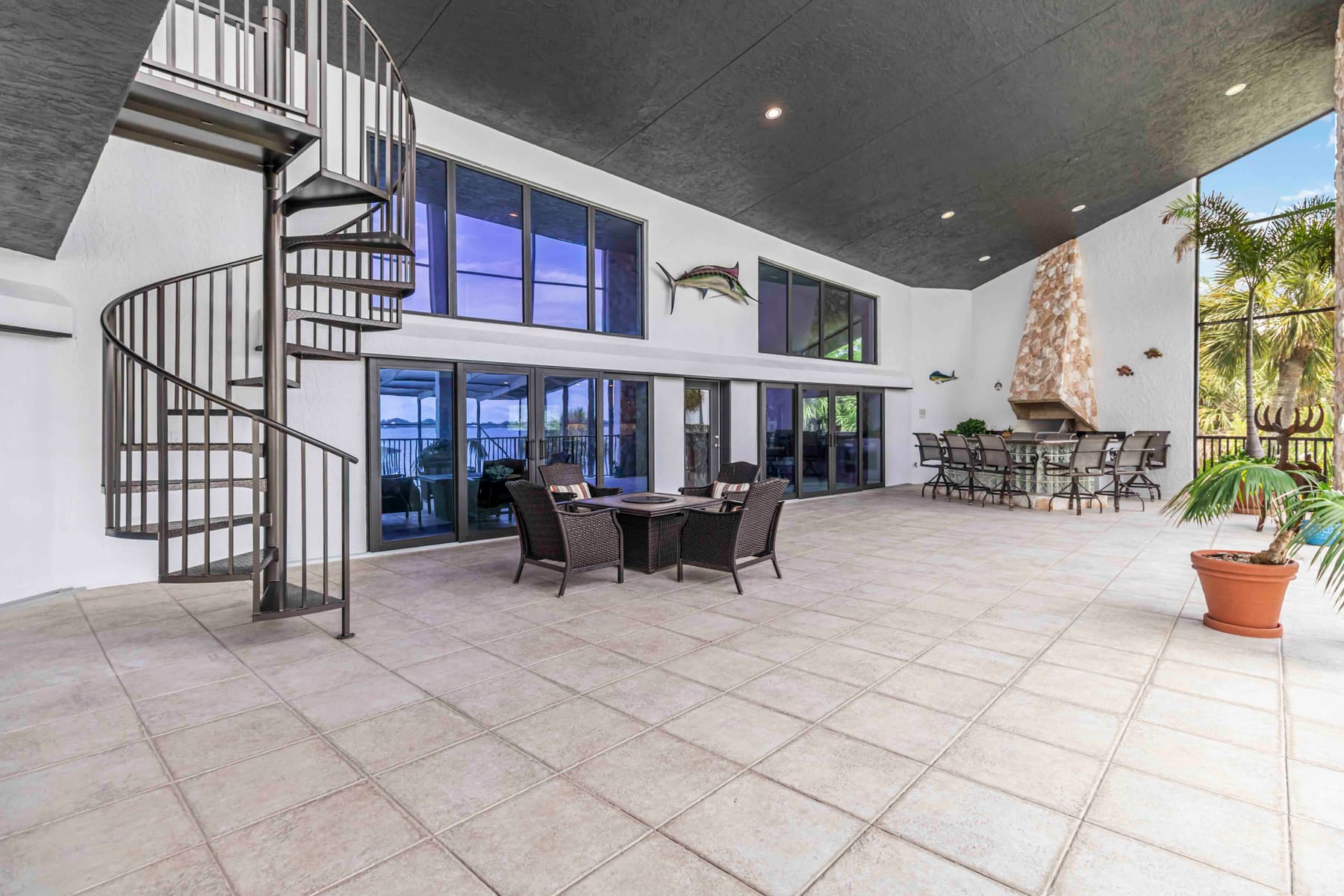 Second-floor patio and outdoor living space