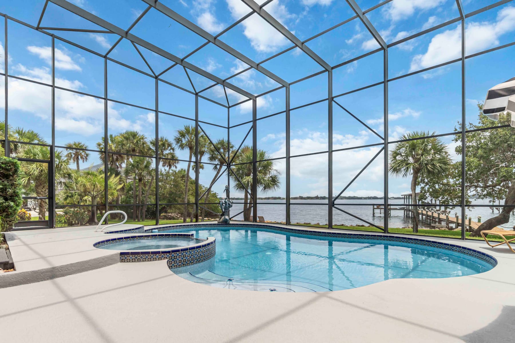 Heated in-ground pool and spa